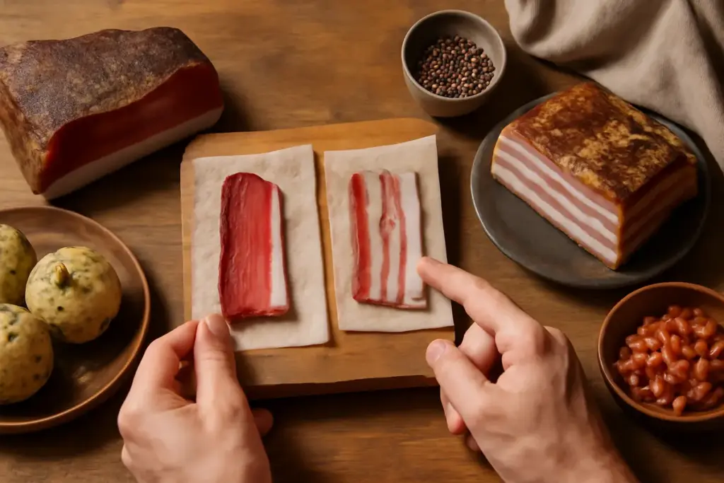 Speck o pancetta? Come riconoscere e abbinare i sapori nelle ricette rustiche