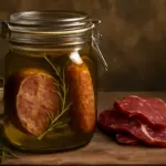 Conservazione sott’olio per carni e salumi: metodo autentico e beneficio in termini di aroma